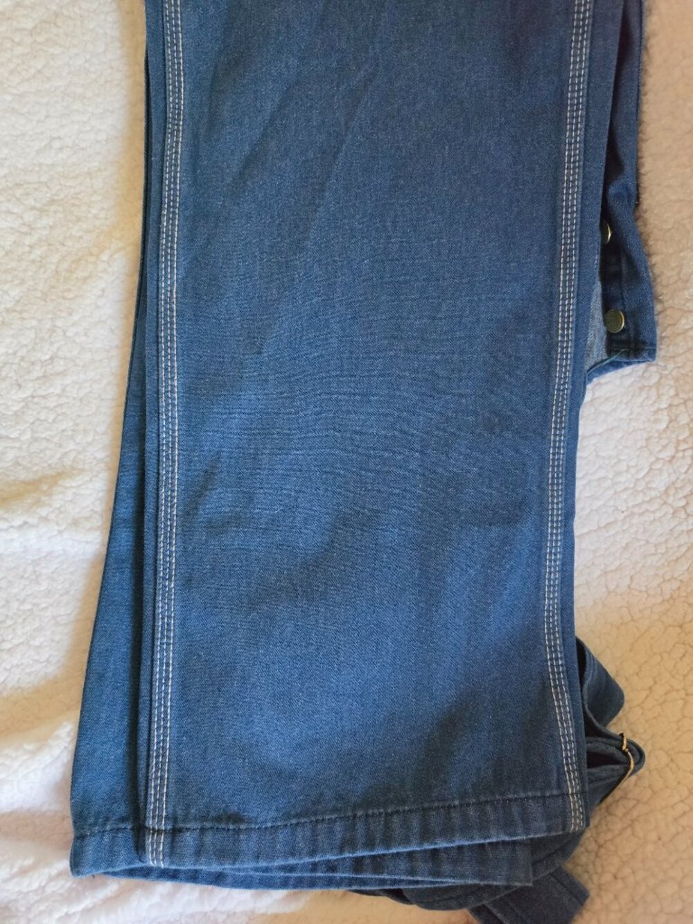 Liberty Stonewashed Denim Bib Overalls New 38x34 - Picture 8 of 9